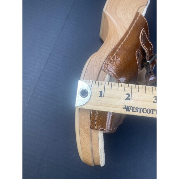 Dansko Bronze Patent Leather Criss Cross Strappy‎ Slides Sandals Clogs  Size 41 - Picture 15 of 16